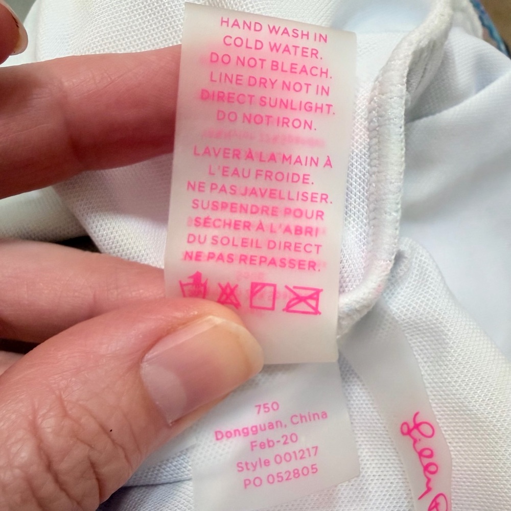 Lilly Pulitzer Jaspen one-piece swimsuit in “Pop Up Wish You Were Here,” size 14 - Picture 9 of 10